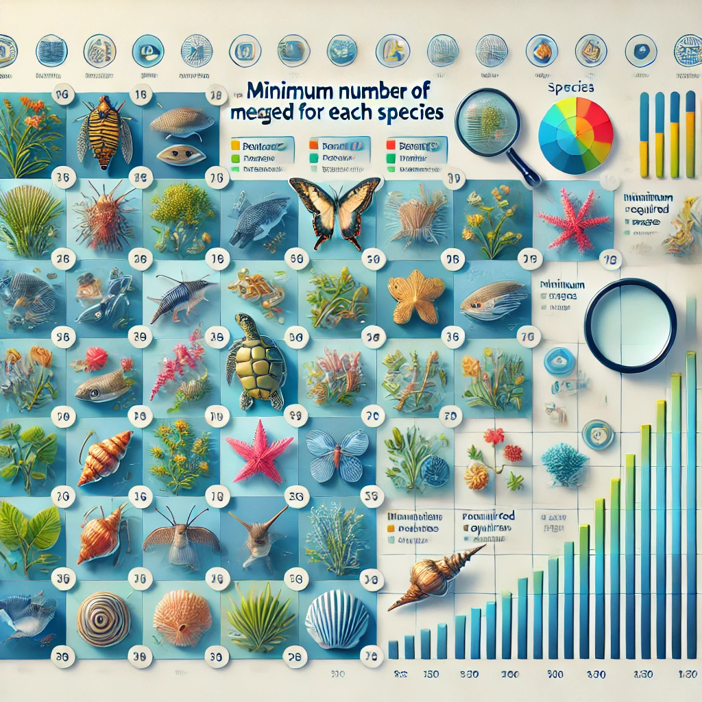 Minimum number of images needed for each species